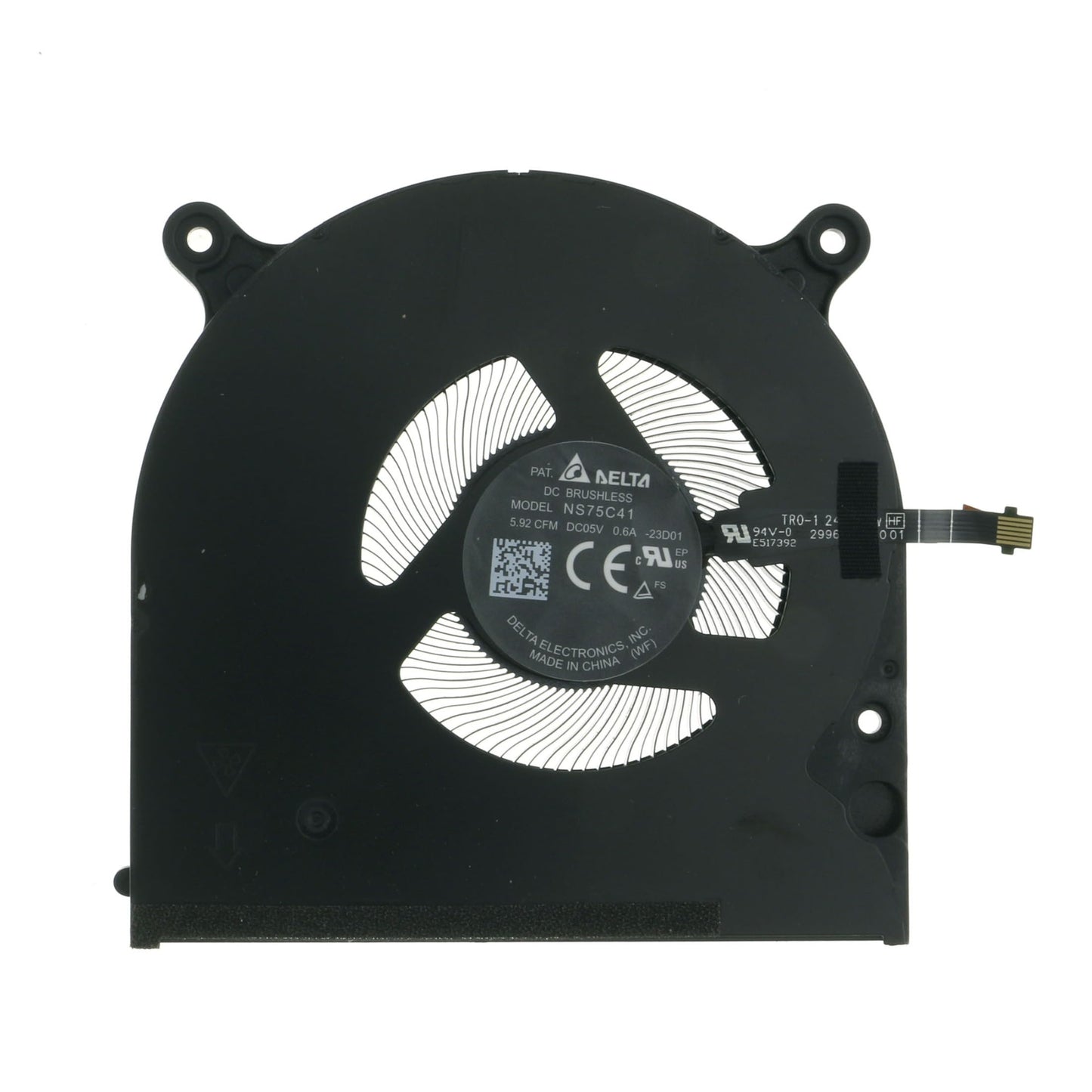 06P46H 0JTNN3 Replacement CPU+GPU Cooling Fan for Dell XPS 16 9640 F966V NS75C41-23D01 023.100VQ.0001 8GVMH NS75C42-23D02 023.100VR.0001
