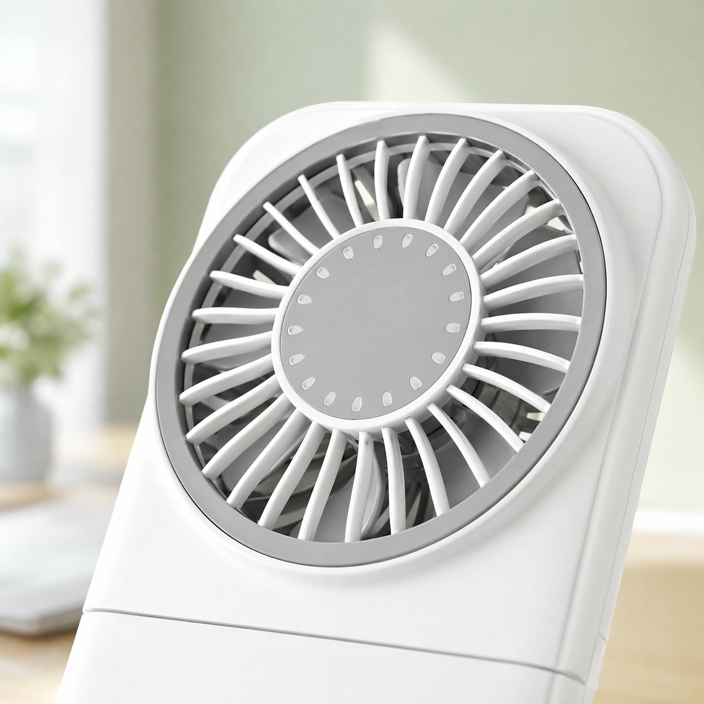 Allxin Foldable Neck Fan, High Speed Mini Handheld Fan with 9880RPM Turbo Motor, 4-Gear Portable Personal Cooling Fan for Travel Office Gym