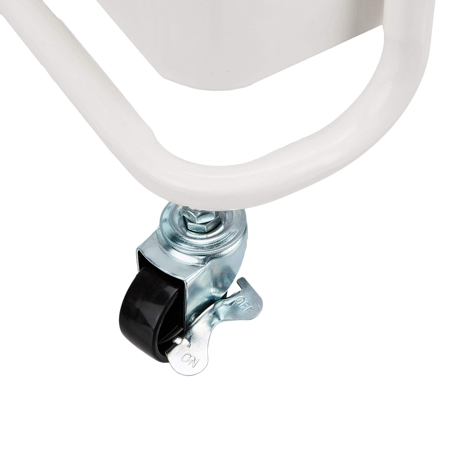 Amazon Basics 3-Tier Rolling Utility or Kitchen Cart, Lockable Wheels, Multifunctional Storage, White