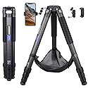 Compact Carbon Fiber Tripod - Heavy Duty 40mm Leg Tubes, Max Height 63.6in/162cm, Stable and Lightweight Travel Stand for DSLR, Video Cameras, Max