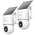 AOSU Solar Security Cameras Wireless Outdoor - 3K 5MP Home Security Camera, 360° Panoramic View, 400-Lumen Floodlight Camera, Color Night Vision, WiFi
