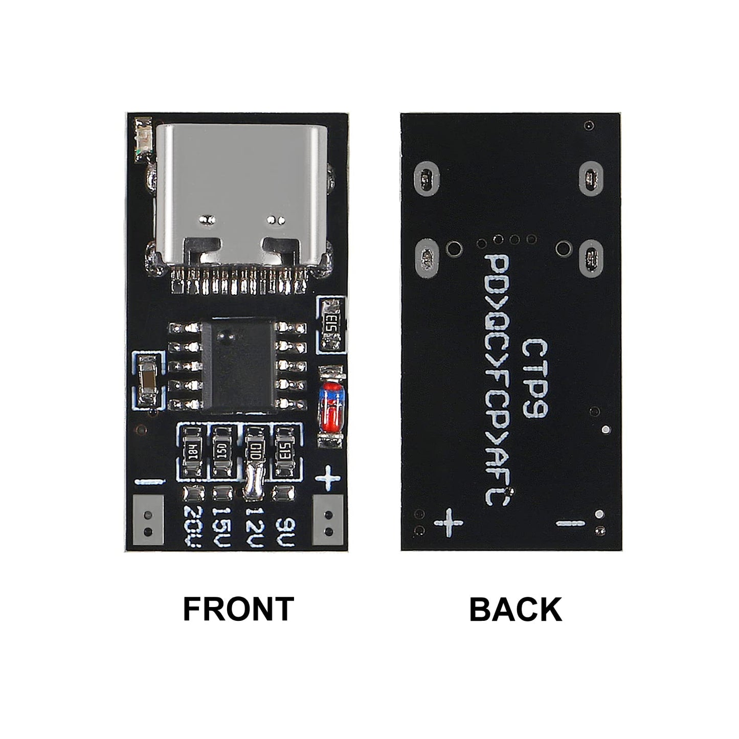 10PCS USB-C PD Trigger Board Module PD/QC Decoy Board Fast Charge USB Type-c to 12v High Speed Charger Power Delivery Boost Module