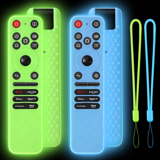 [2-Pack] Climberer Remote Cover for LG Magic Remote - Protective Silicone Case Compatible with 2025 LG OLED TV Series, Anti-Slip Design, Fits MR25GA