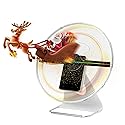 Desktop 3D Hologram Fan, Christmas Gift, 512PX Resolution 12 Inch Holographic Video Projector, Graphic 3D Video - 3D Advertising Display Best