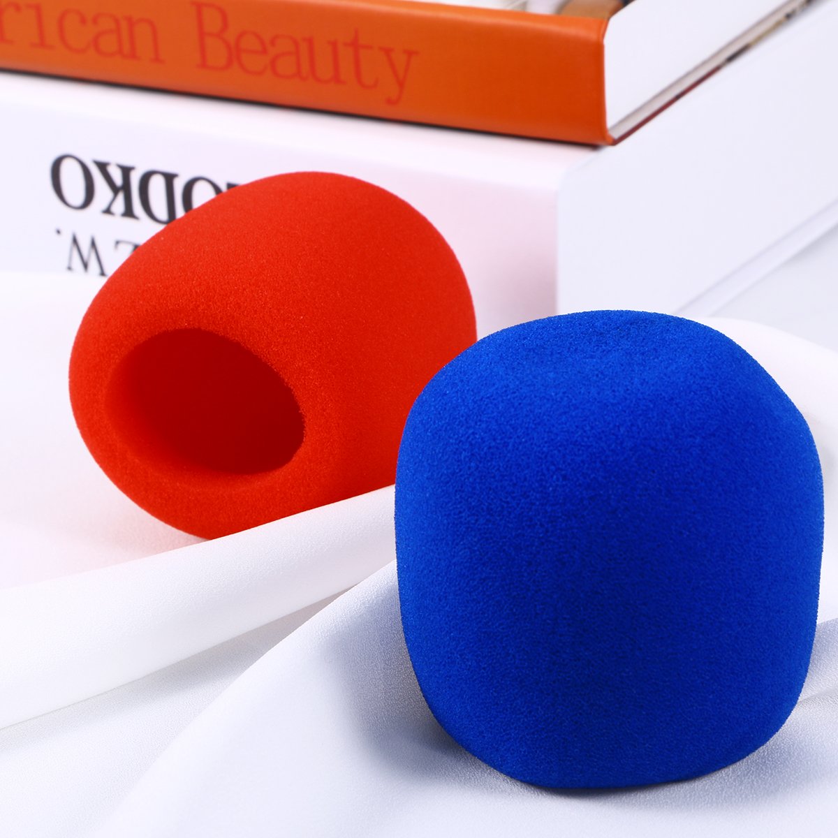 rosenice Hexagon Anti-Rolling Mic Protection Rings 3-Pack Breathable Foam Microphone Cushions Windscreen Covers for Headset Microphones