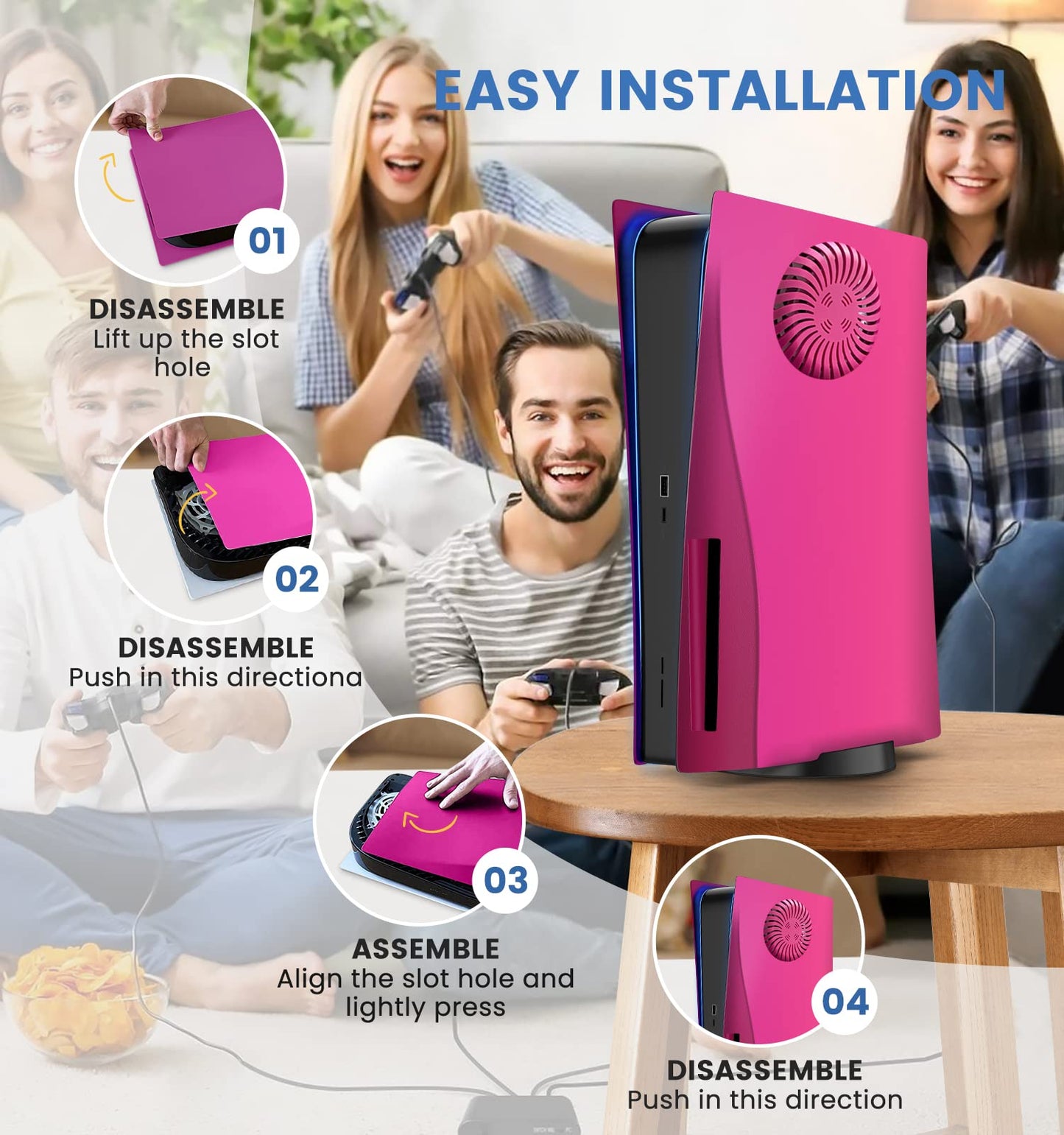 Wedorat P5 Plate Cover Case Faceplate 20240123 (Cosmic Red with Cooling Vents)