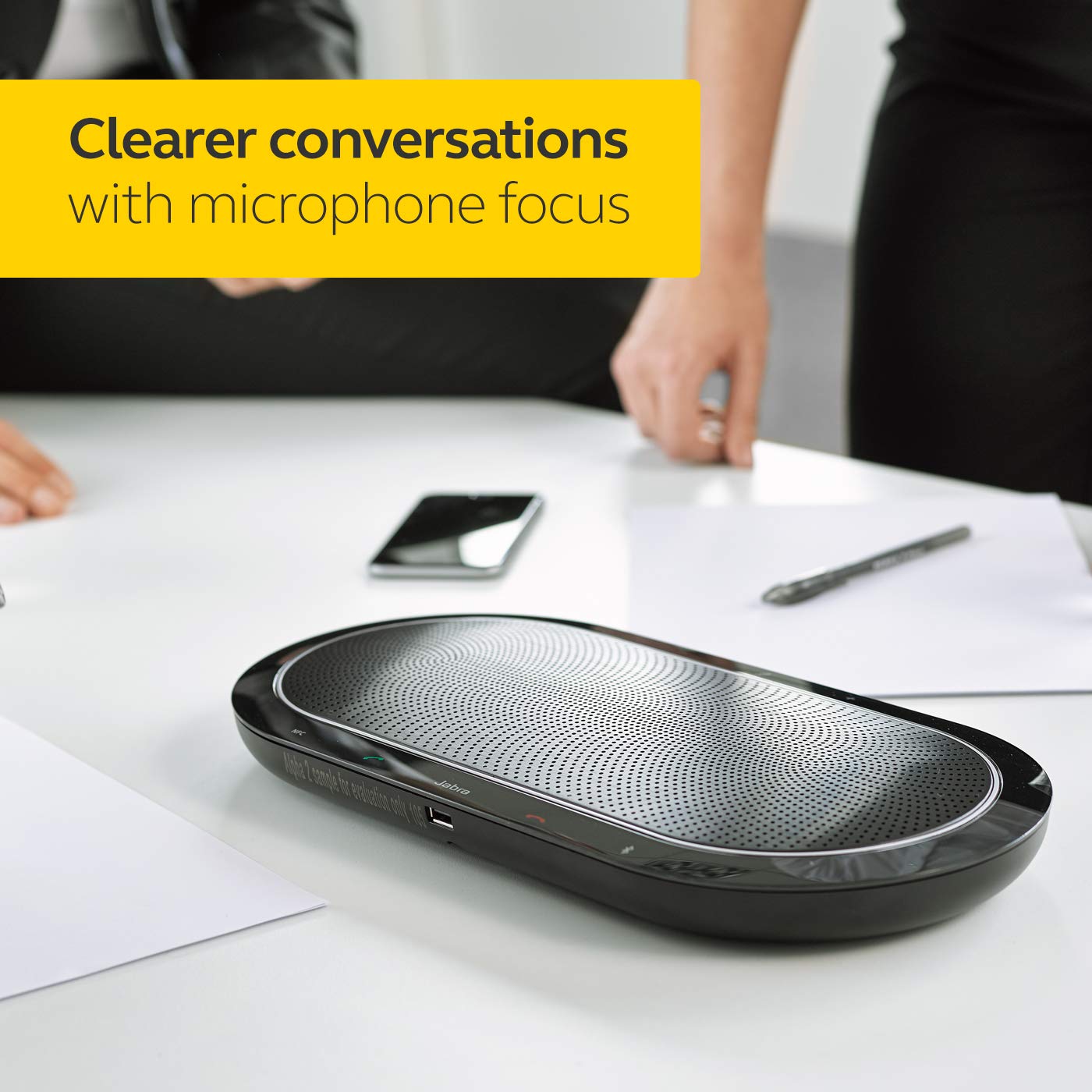 Jabra Speak 810 MS Wireless Bluetooth Speakerphone - Portable Conference Speaker with Superior Audio for Larger Conference Calls, Quick Set-Up