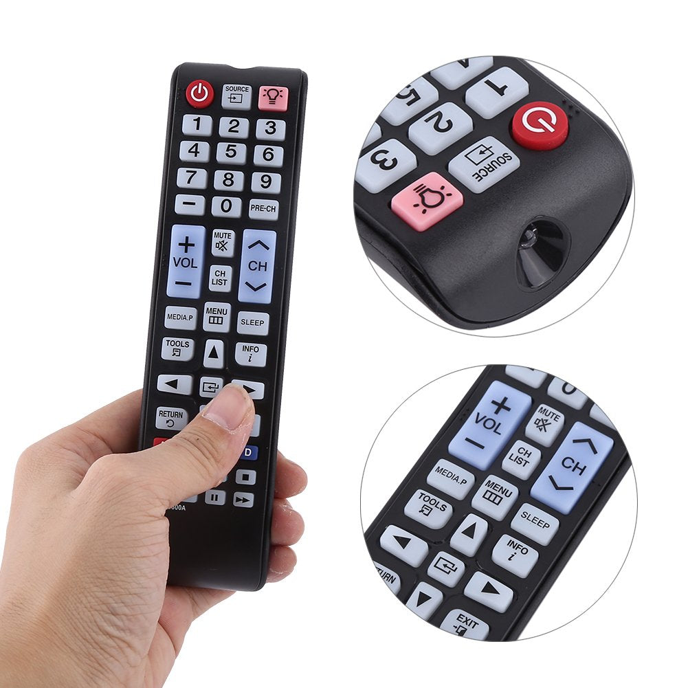 TV Remote Control Replacement for AA59-00600A, Smart TV Remote Control AA59-00600A Fit for Smart LCD LED TV