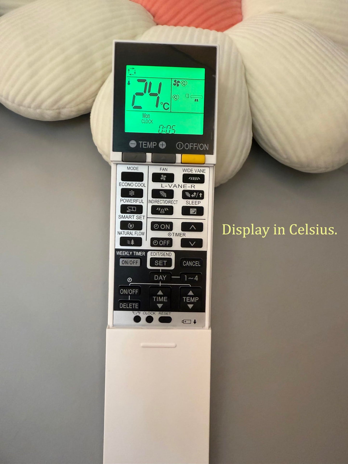 Replacement Remote Control for Mitsubishi Electric Mr. Slim Air Conditioner MSZ-FH12NA MSZ-FH15NA MSZ-FS15NA MSZ-FH06NA MSZ-FH09NA MSZ-FH18NA2