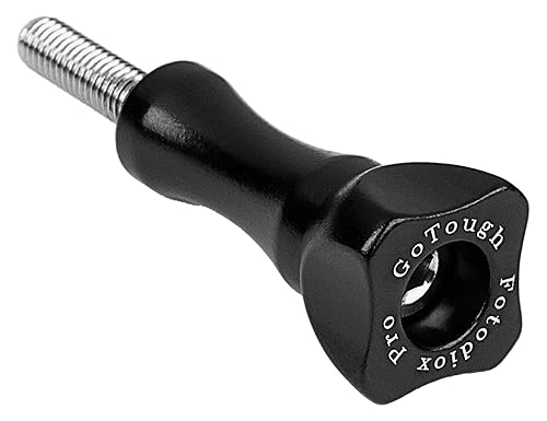 Fotodiox GoTough 35mm Black Metal Thumbscrew Compatible with GoPro HERO3, HERO3+, HERO4, HERO5, HERO6, HERO7 2-Prong Mounting System Pro