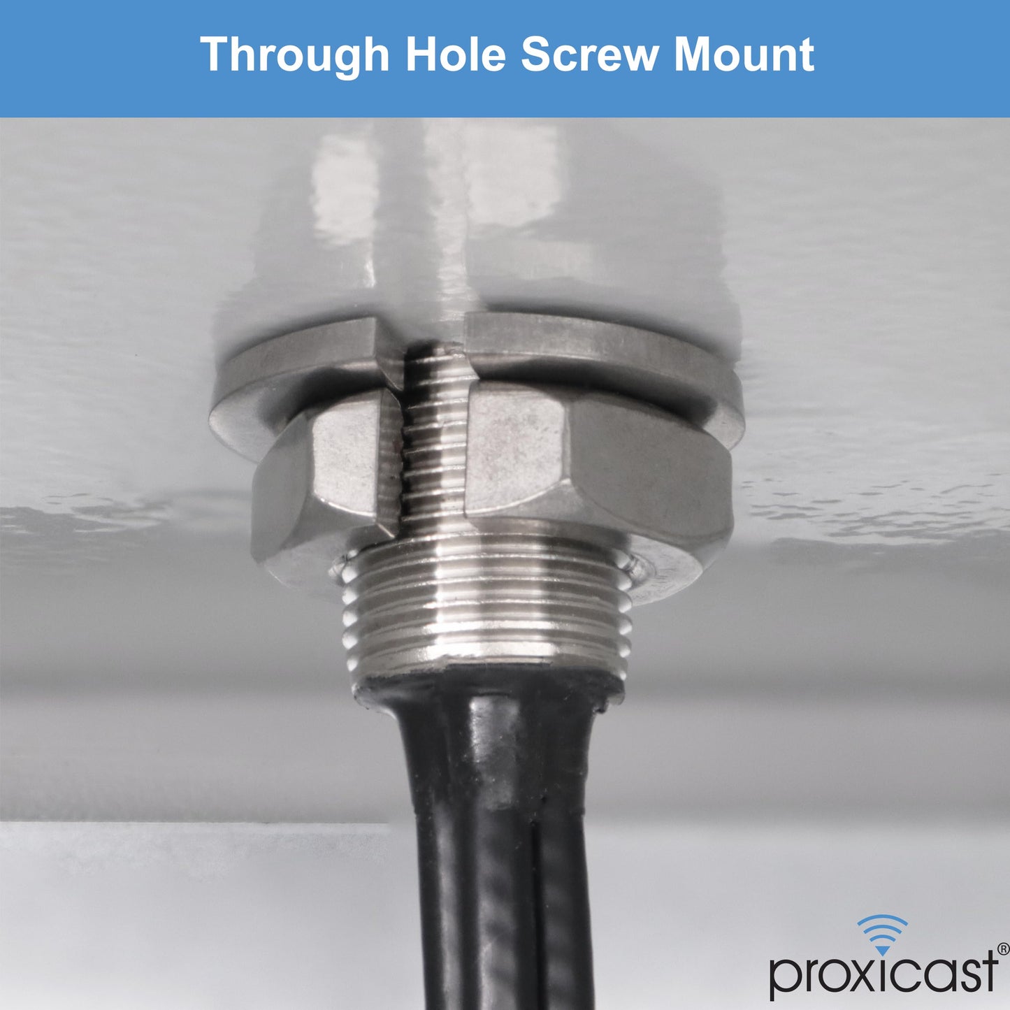 Proxicast 5-in-1 4x4 MIMO 4G / 5G + GPS Antenna - Low Profile Vandal Resistant IP67 Through Hole Mount - 6ft Coax - Black - Compatible