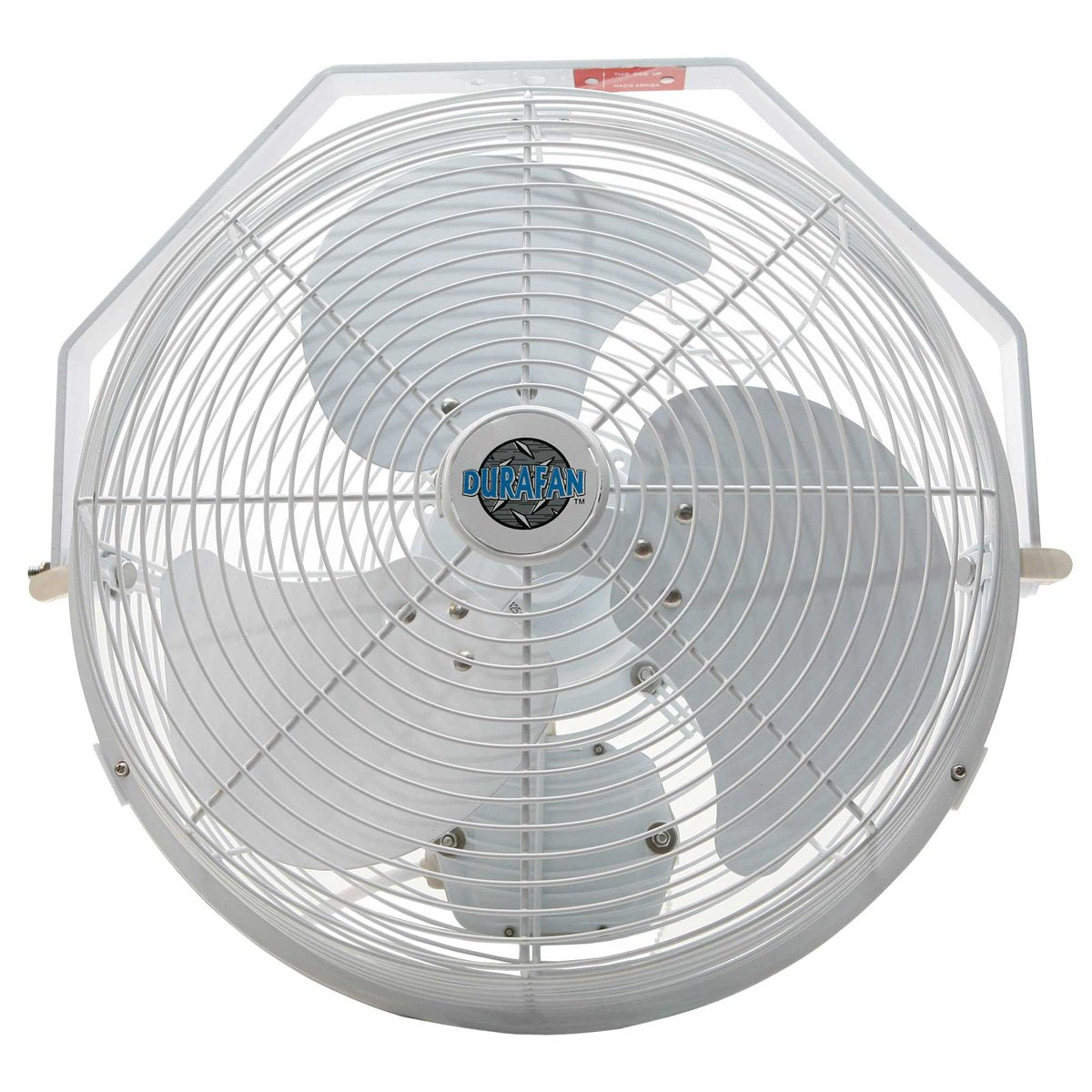 Durafan 14" Indoor/Outdoor Non-Oscillating Wall Mount Fan - White
