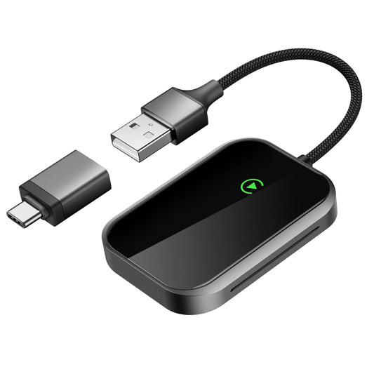 Wireless CarPlay Adapter for iPhone, Apple CarPlay Wireless Adapter USB-C, Bluetooth Connection, Auto-Switch for Multiple iPhones, Fast & Stable, iOS