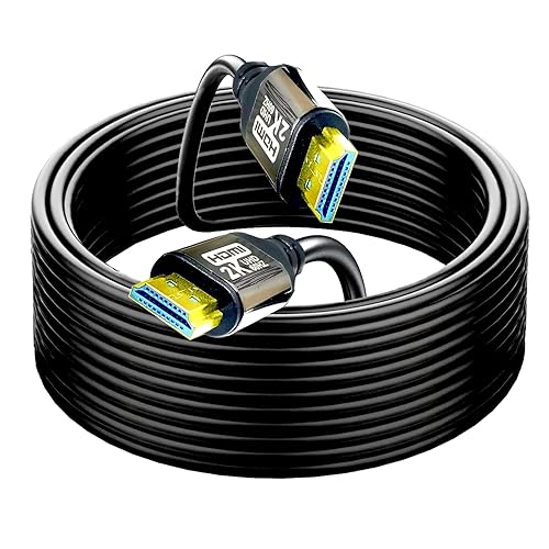 HDMI Cable 100FT， HDMI 1.4 Bright Aluminum Plating Shell, High Speed HDMI Cables 2K60 1080P eARC HDR HDCP 2.2 2.3 Compatible with Apple TV 2K Roku