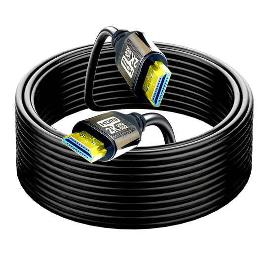 HDMI Cable 100FT， HDMI 1.4 Bright Aluminum Plating Shell, High Speed HDMI Cables 2K60 1080P eARC HDR HDCP 2.2 2.3 Compatible with Apple TV 2K Roku
