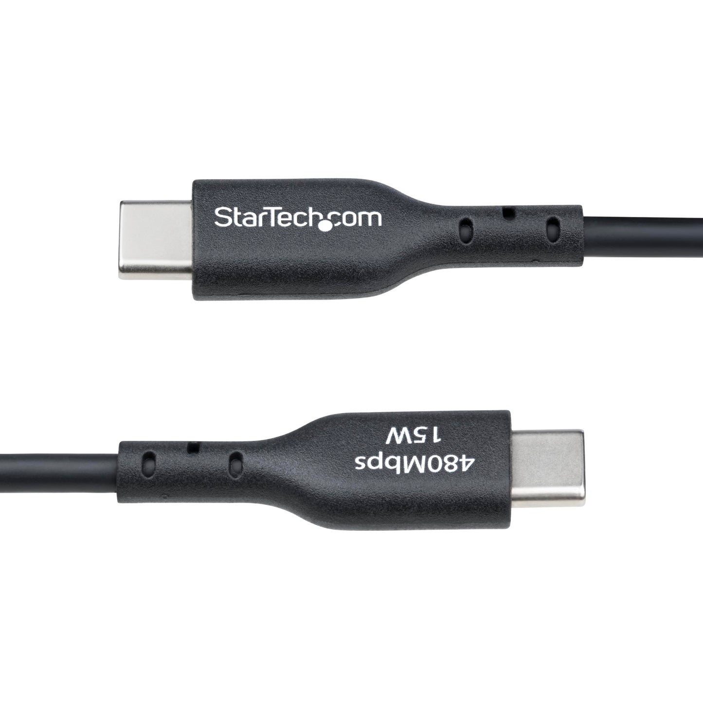 StarTech.com 3ft (1m) USB-A to USB-C Charging Cable, Charge & Sync, 3A, USB 2.0, TPE Jacket, Black USB Charging Cord