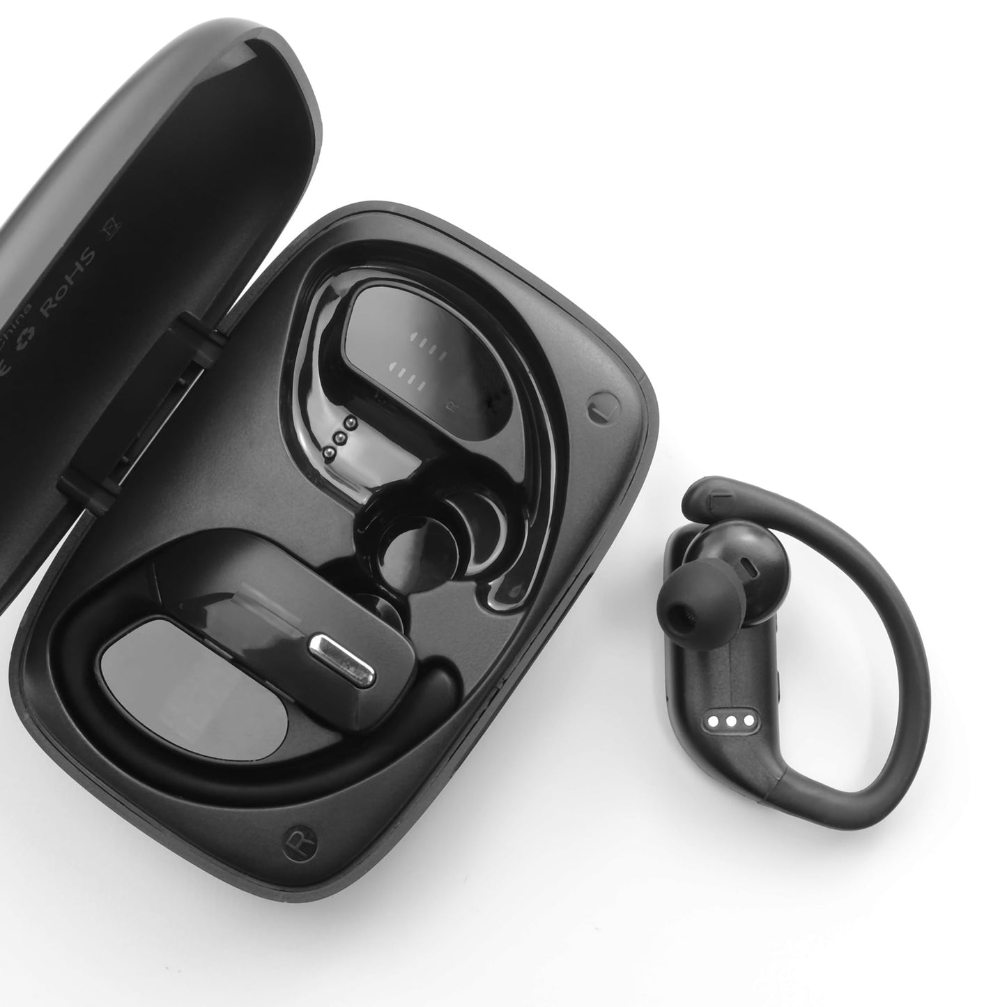 NANLANFAN Replacement Silicone Ear Tips for bmani T16 / occiam T17 / TOZO T6 / TOZO T10 / TONEMAC N18 Earbuds, 9 Pairs (S/M/L, Black)