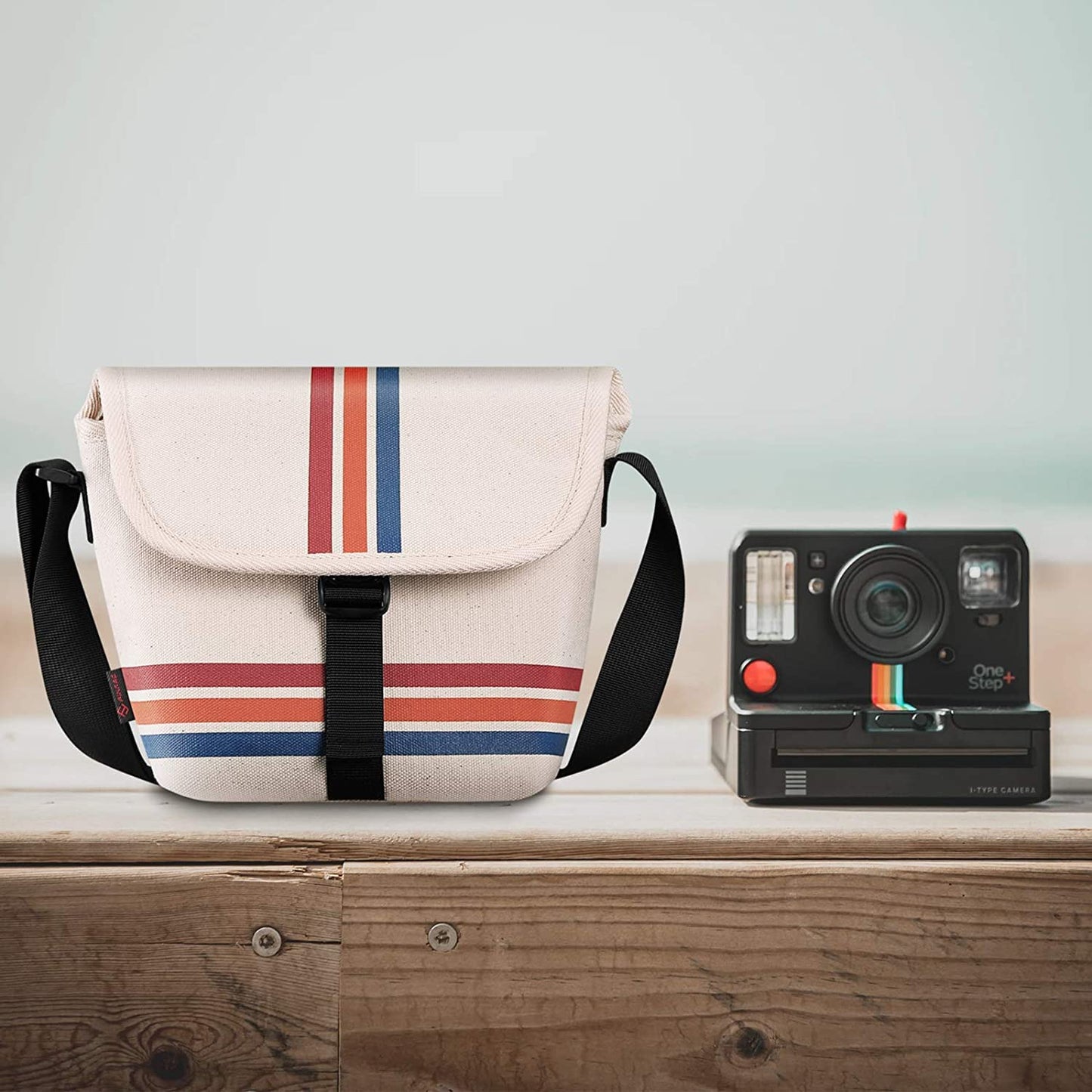 FINTIE Crossbody Camera Bag Compatible with Polaroid Now+ Generation 3rd/2nd/1st I-Type, Polaroid Flip, OneStep 2 VF, I-2 Instant Film Camera Travel