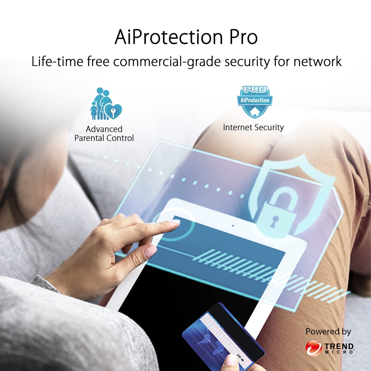 ASUS ZenWiFi AX Hybrid Powerline Mesh WiFi 6 System (XP4) - Whole Home Coverage up to 2,750 Sq.Ft. & 4+ Rooms for Thick Walls, AiMesh, Lifetime
