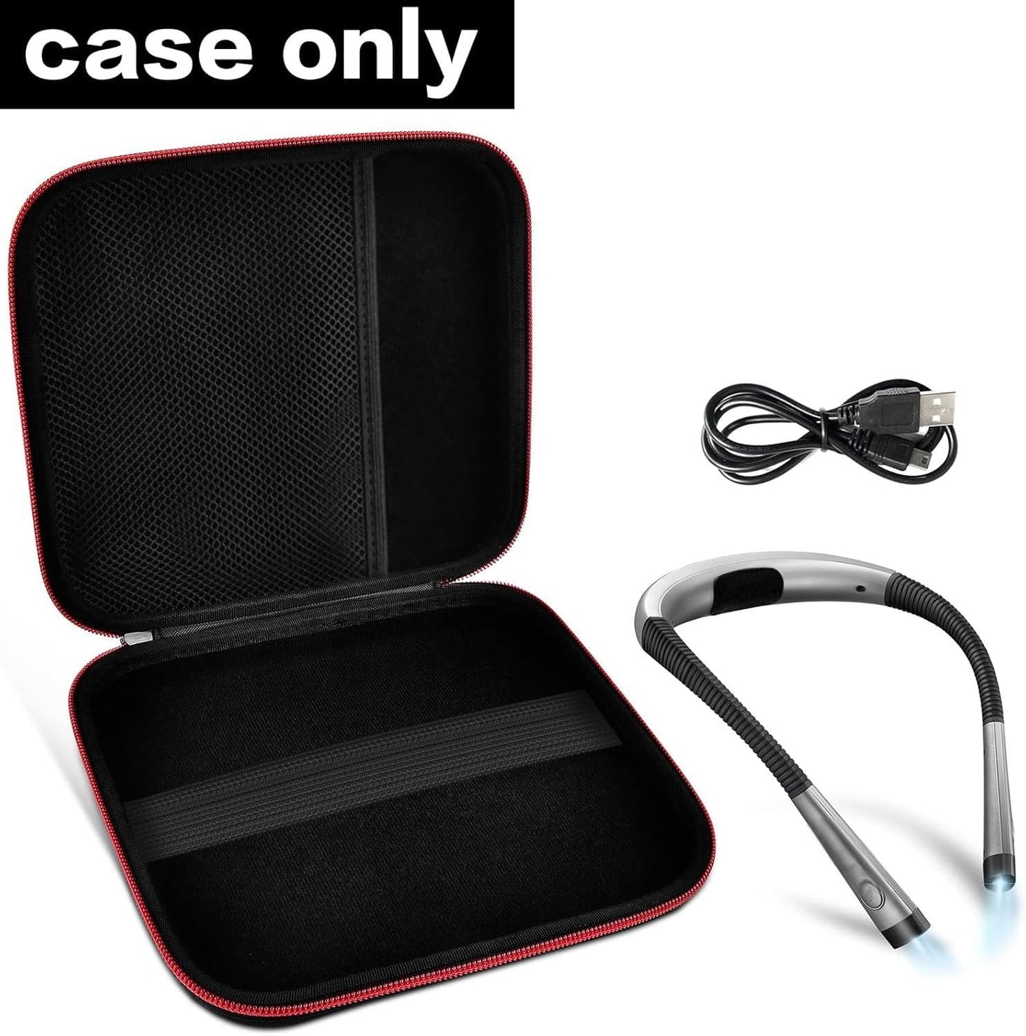 Case Compatible with Glocusent/ for Vekkia/ for LITOM/ for LEDGLE/ for TAKKUI/ for TSINGREE LED Neck Reading Light Book Light for Reading in Bed