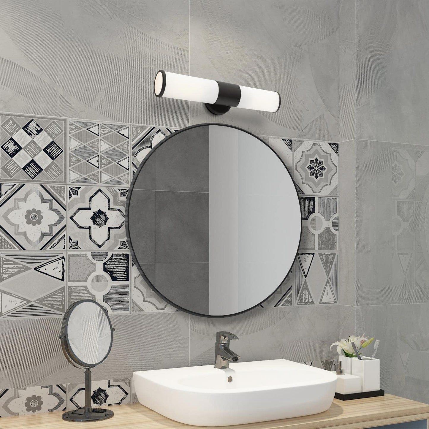 Lindale - 2 Light ADA Bath Vanity in Nautical Style-18.5 Inches Tall and 4.25 Inches Wide-Black Finish