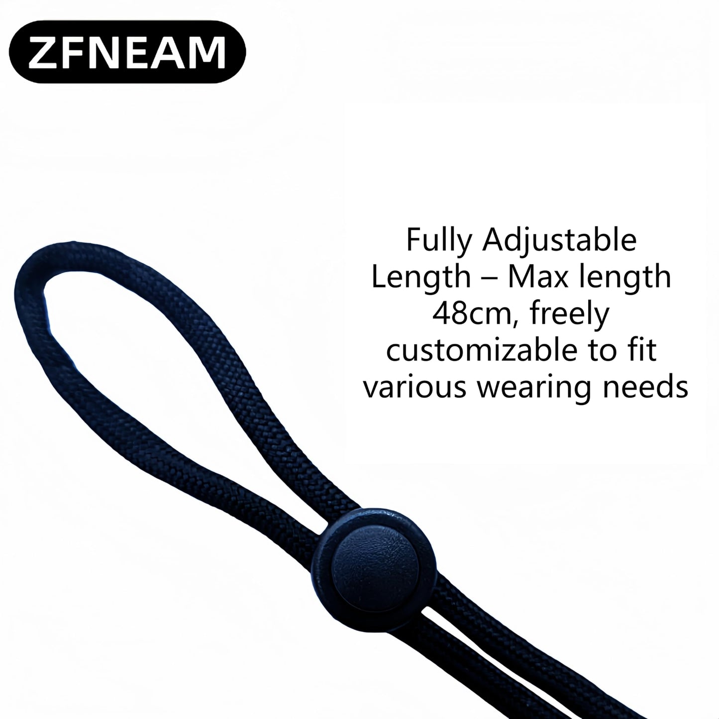 Neck Lanyard Watch Fob Necklace Clip Compatible with Samsung Galaxy Watch, Garmin, Fitbit, Amazfit, Xiaomi Smart Watch, Pendant Keychain Pocket