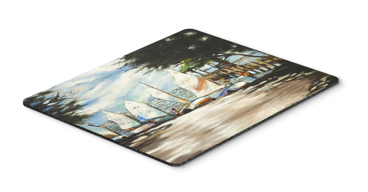 Caroline's Treasures JMK1077MP Sailing Lessons Sailboats Mouse Pad, Hot Pad or Trivet, Large, Multicolor