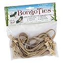 BongoTies® Natural Color Bongo Ties B5-02 - 10 Pack ~ Professional cable ties made of natural rubber and bamboo ~ HANDY TIES FOR CABLES AND OTHER