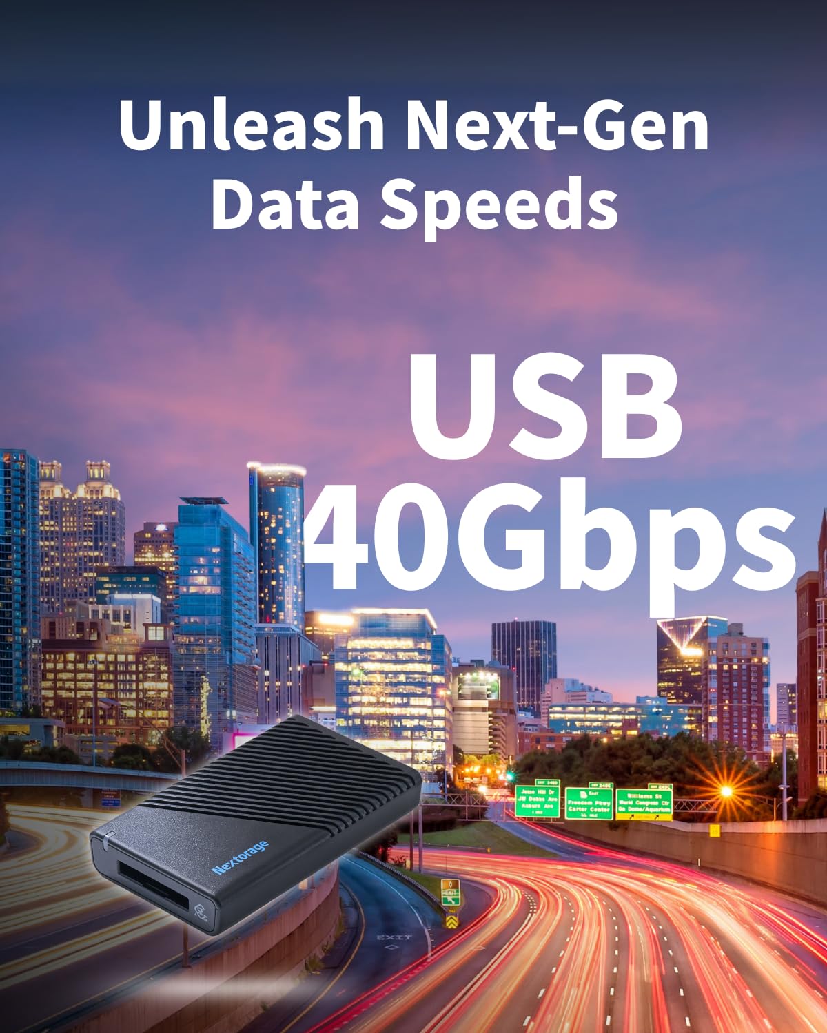 Nextorage CFexpress Type B Card Reader NX-SB1PRO (USB 40Gbps CFexpress Type B Card Single Slot)