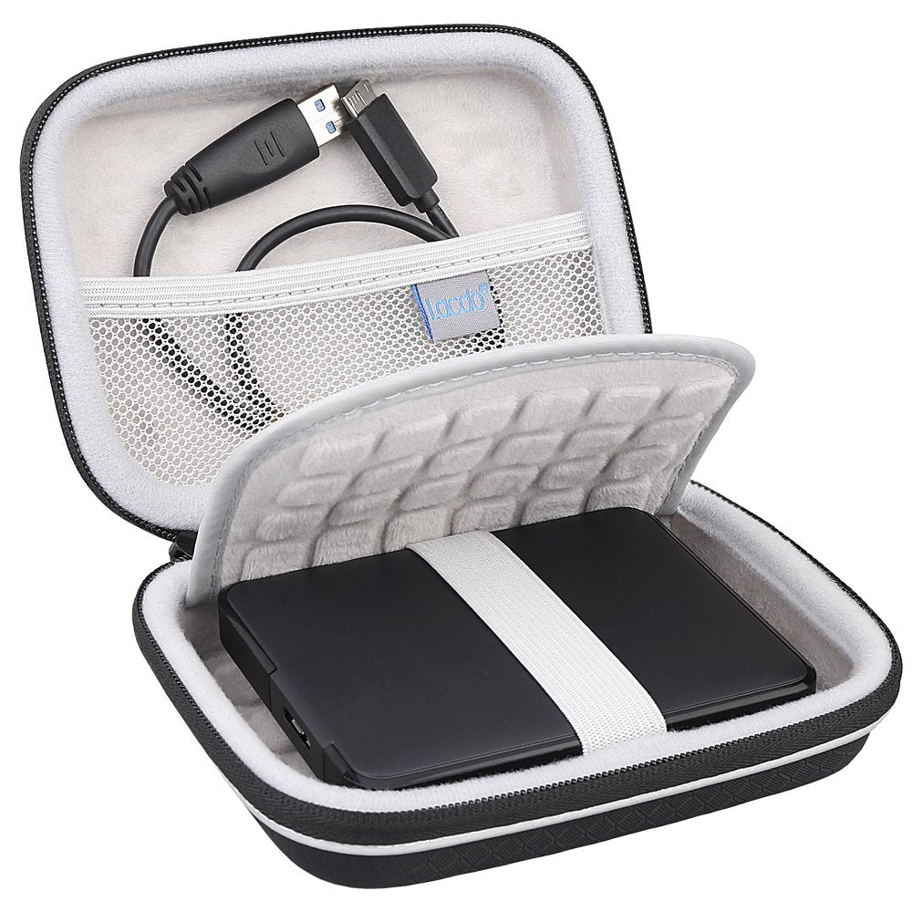 Lacdo Hard Drive Carrying Case for Western Digital WD My Passport/WD Elements/My Passport Ultra Portable External Hard Drive 1TB 2TB 3TB 4TB 5TB 6TB