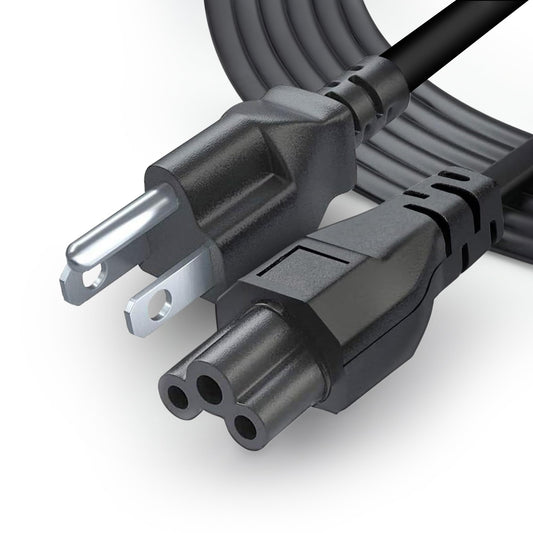 3 Prong AC Laptop Power Cord 5Ft Universal Power Cable | 125V | for Dell HP LG Lenovo Asus Acer Toshiba Sony Laptops/Notebooks, Monitors, Printers