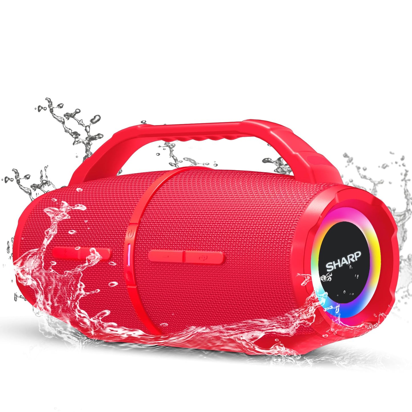 Sharp GX-BT490 Bluetooth Speaker with DSP Technology | Waterproof IP67 | 10 Hour Playtime | Light Effects | 120W Max Power with Deep Bass | True