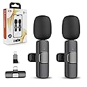 JLB American-Based Wireless Lavalier Microphone 2-Pack for iPhone, iPad, USB-C Devices, Plug & Play, Noise Canceling, 360° Sound Pickup, Reverb Mode