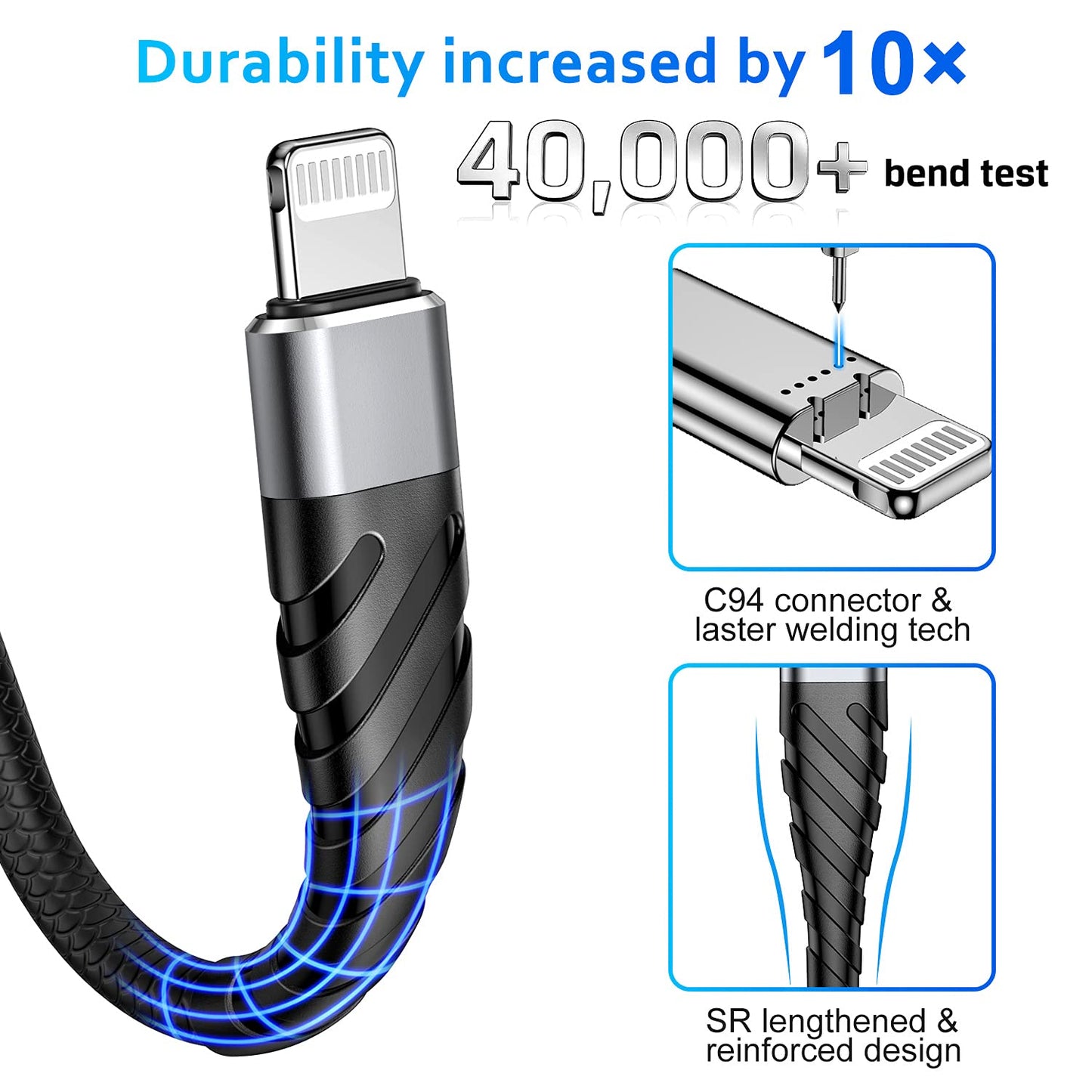 Dayaoncy 10 Feet Long USB A Cables