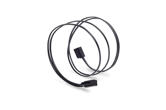 SilverStone Technology SST-CP11B-500 Ultra Thin 6Gb/s Lateral 90-Degree SATA Cables with Custom Low-Profile Connectors (CP11B-500),CP11B-500 - Black
