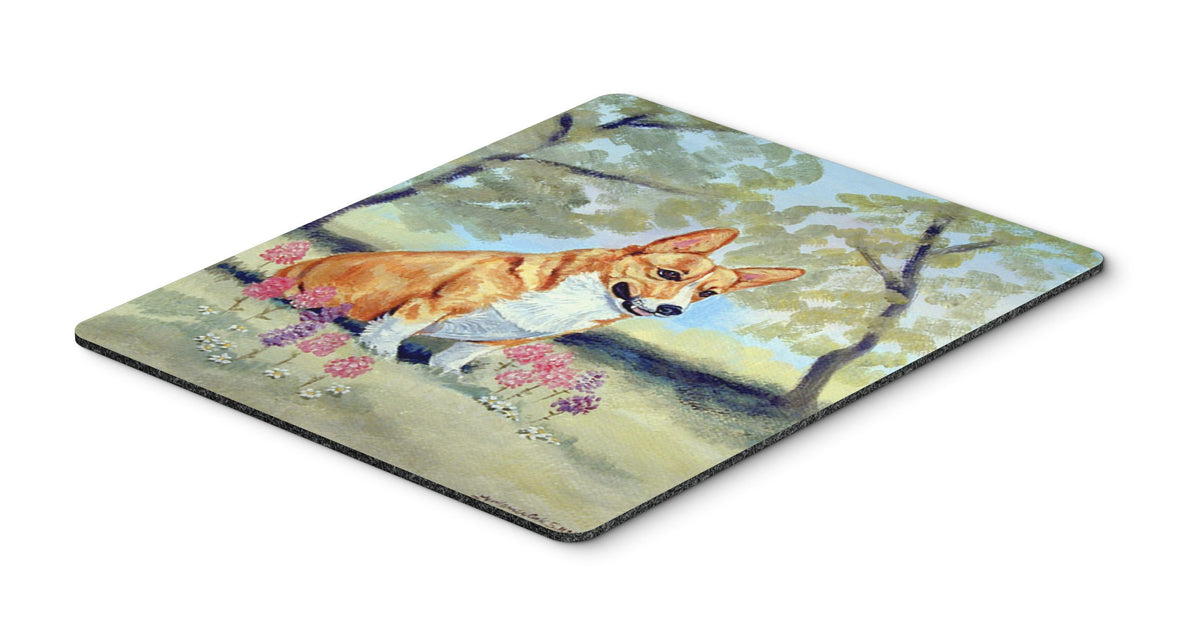 Caroline's Treasures 7054MP Corgi Mouse Pad, Hot Pad or Trivet for Home Office Gaming Working Computers Laptop Mouse Mat,Washable Large Mousepad