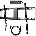 VideoSecu Tilt Flat Screen TV Wall Mount Bracket for 37" 40" 42" 46" 47" 50" 52" 55" 58" 60" 62" 63" 65" 70" LCD LED Max VESA 700x400mm with 7 ft HDMI