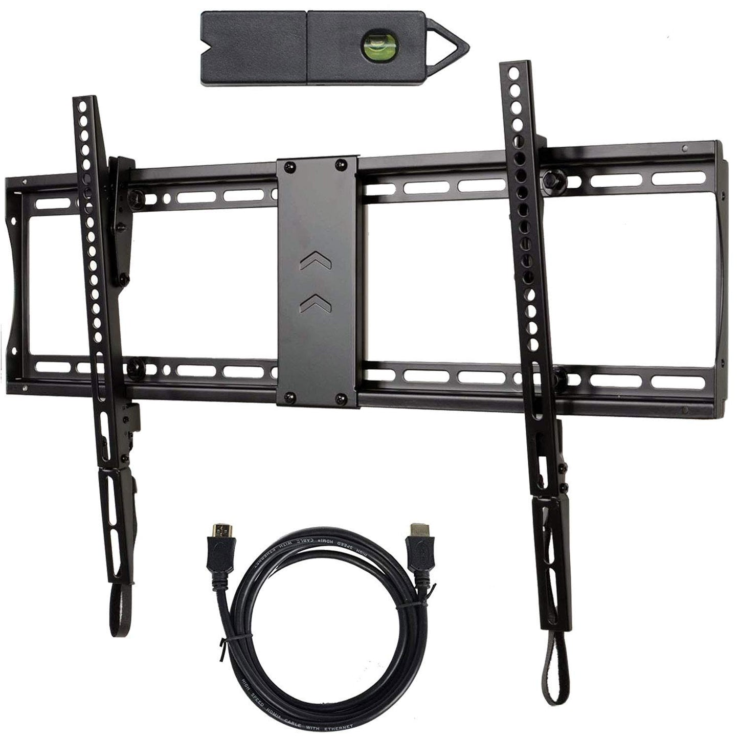 VideoSecu Tilt Flat Screen TV Wall Mount Bracket for 37" 40" 42" 46" 47" 50" 52" 55" 58" 60" 62" 63" 65" 70" LCD LED Max VESA 700x400mm with 7 ft HDMI