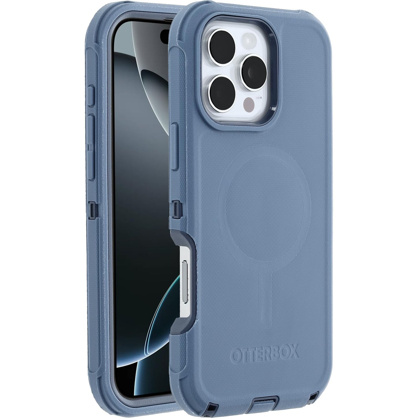 OtterBox iPhone 16 Pro Max Defender Series Case - Baby Blue Jeans (Single Unit Ships in polybag)