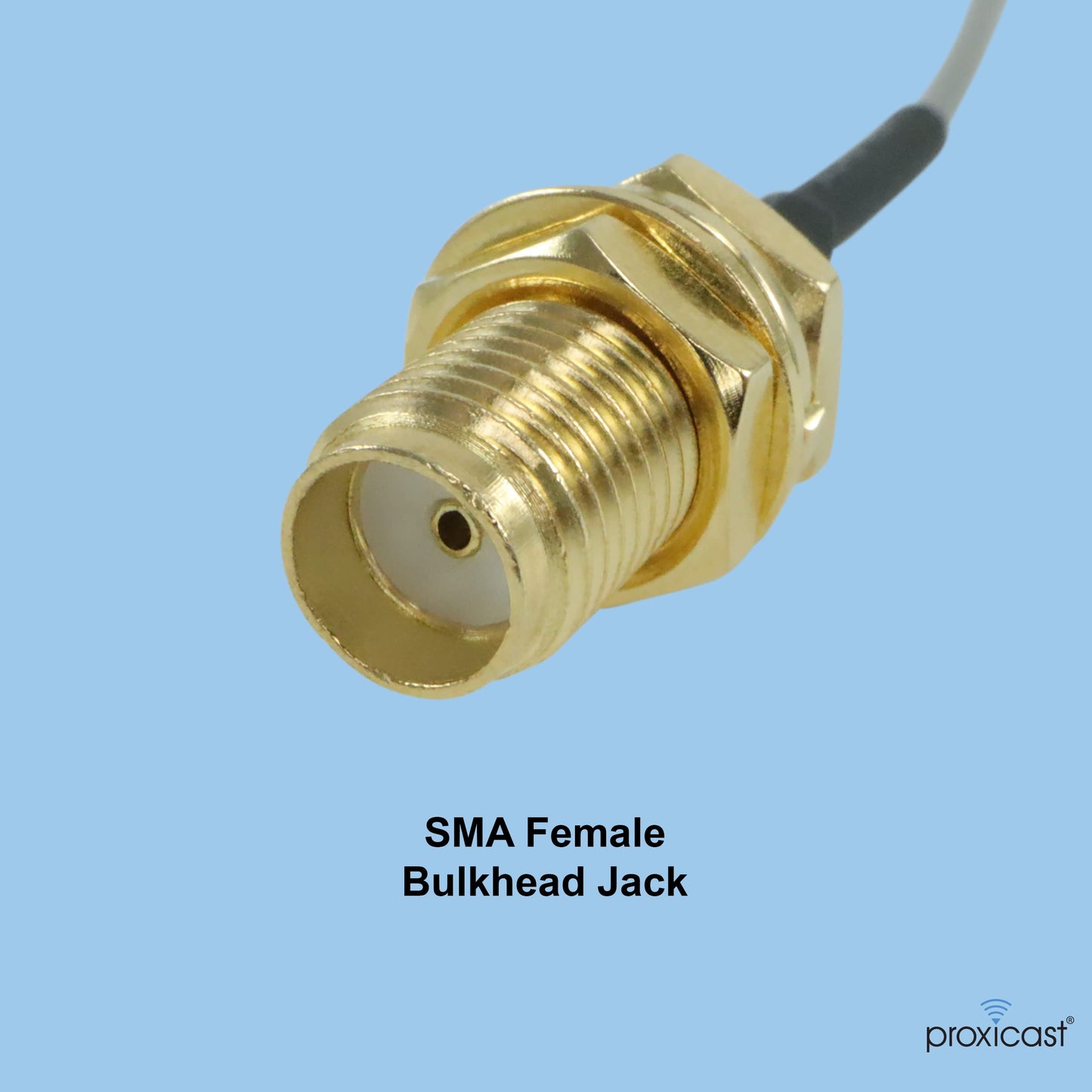 Proxicast 8 inch U.FL (IPEX / MHF1) to SMA Female Ultra Low-Loss 1.37mm Coaxial Pigtail Jumper Cable for 4G, LTE, 5G, Bluetooth, ZigBee, 900 MHz