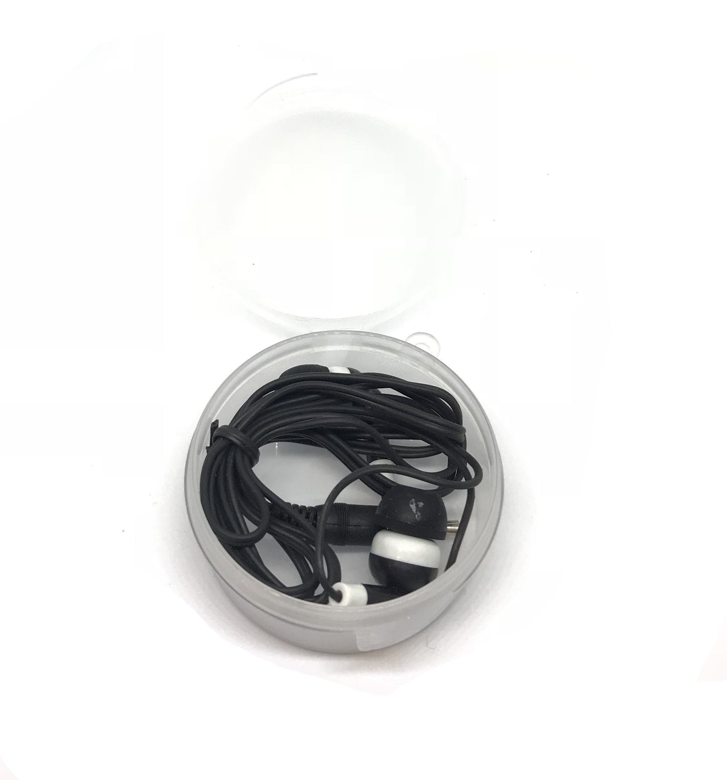TFD Supplies Wholesale Bulk Hard Shell Plastic Carrying Storage Case Earbuds Headphones 50 Pack for iPhone, Android, MP3 Player - Black