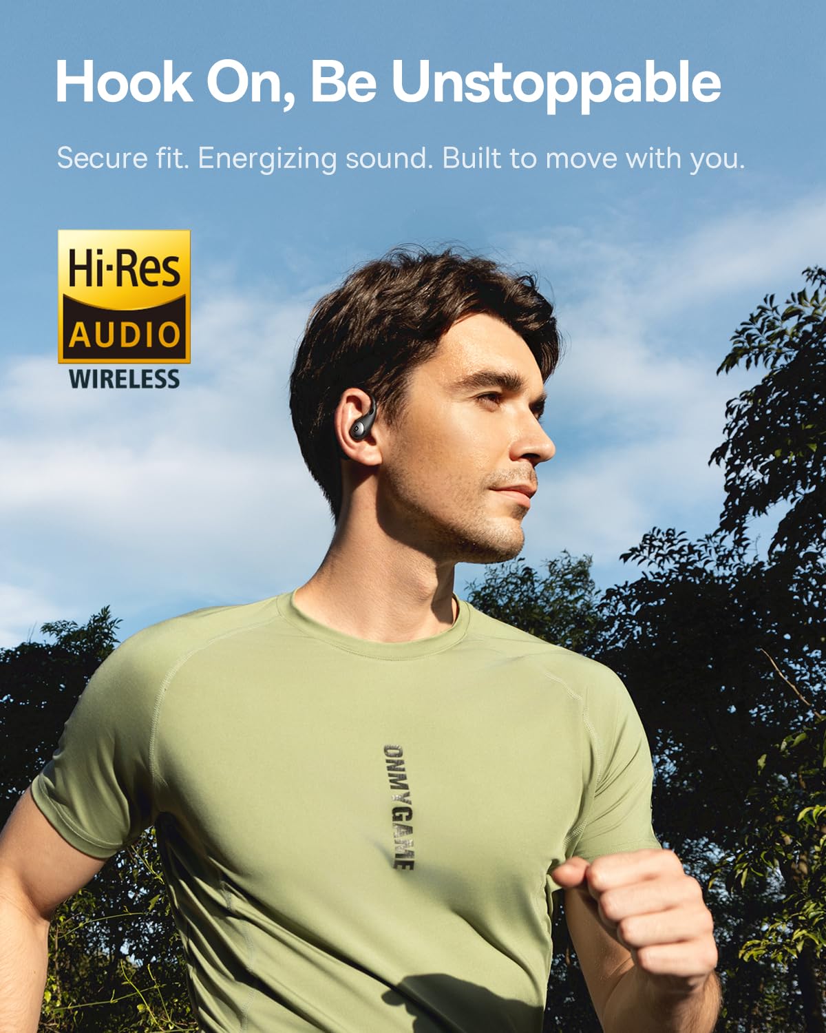 Baseus Eli Sport 2 Open-Ear Headphones Wireless Earbuds,Secure Earhook Sport Design,Ultra-Comfort,4-Mic Clear Calls, IP57 Waterproof,45H Play…