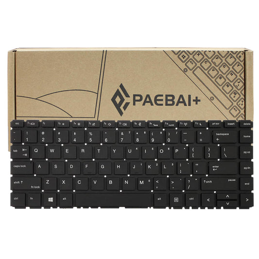 PAEBAI+ Replacement Laptop Keyboard Backlight for HP ProBook 440 G6 445 G6 440 G7 445 G7 US Layout
