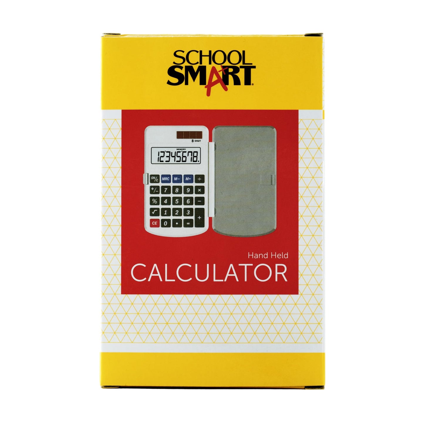 School Smart 8-Digit LCD Dual Power Pocket Calculator, 2-7/8 x 3/8 x 4-5/8 Inches