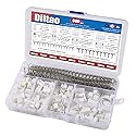Diitao 560PCS for JST Connector Kit for JST-XHP 2/3/4/5 Pin Housing Female and Male Connector Plug, Adapter Cable Connector 2.54mm Male Female Pin