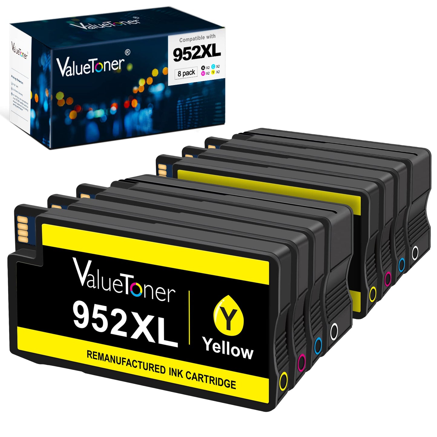 Valuetoner 952XL Remanufactured Ink Cartridges Replacement for HP 952 XL 952XL 952 High Yield for OfficeJet Pro 8710 8720 7740 8740 7720 8730 8210