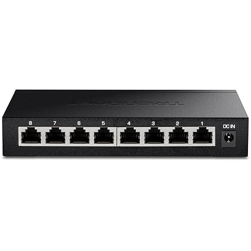 TRENDnet 8-Port 2.5Gb Multi-Gigabit Unmanaged Gaming Switch, TEG-S380, 8 x 2.5GBASE-T Ports, 25Gbps Switching Capacity, Ethernet Splitter, NDAA & TAA