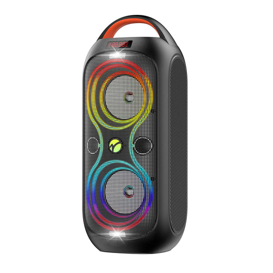 Wireless TWS Portable Bluetooth Speaker, Beat-Driven Lights, 120dB Loud Stereo Party Speaker with Bluetooth 5.3, USB/TF/AUX/FM/Mic, Built-in Carry