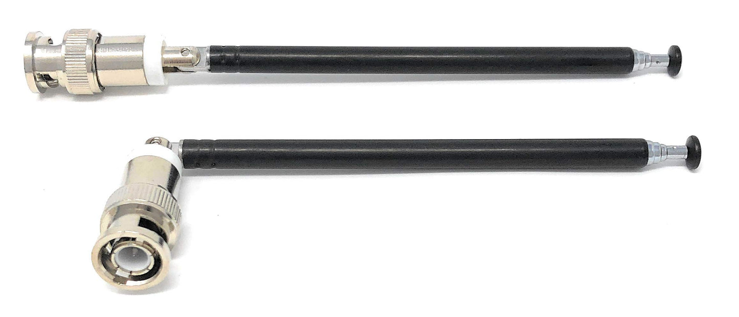 A Pair Telescopic Antennas BNC Connectors for Portable Radio Scanner