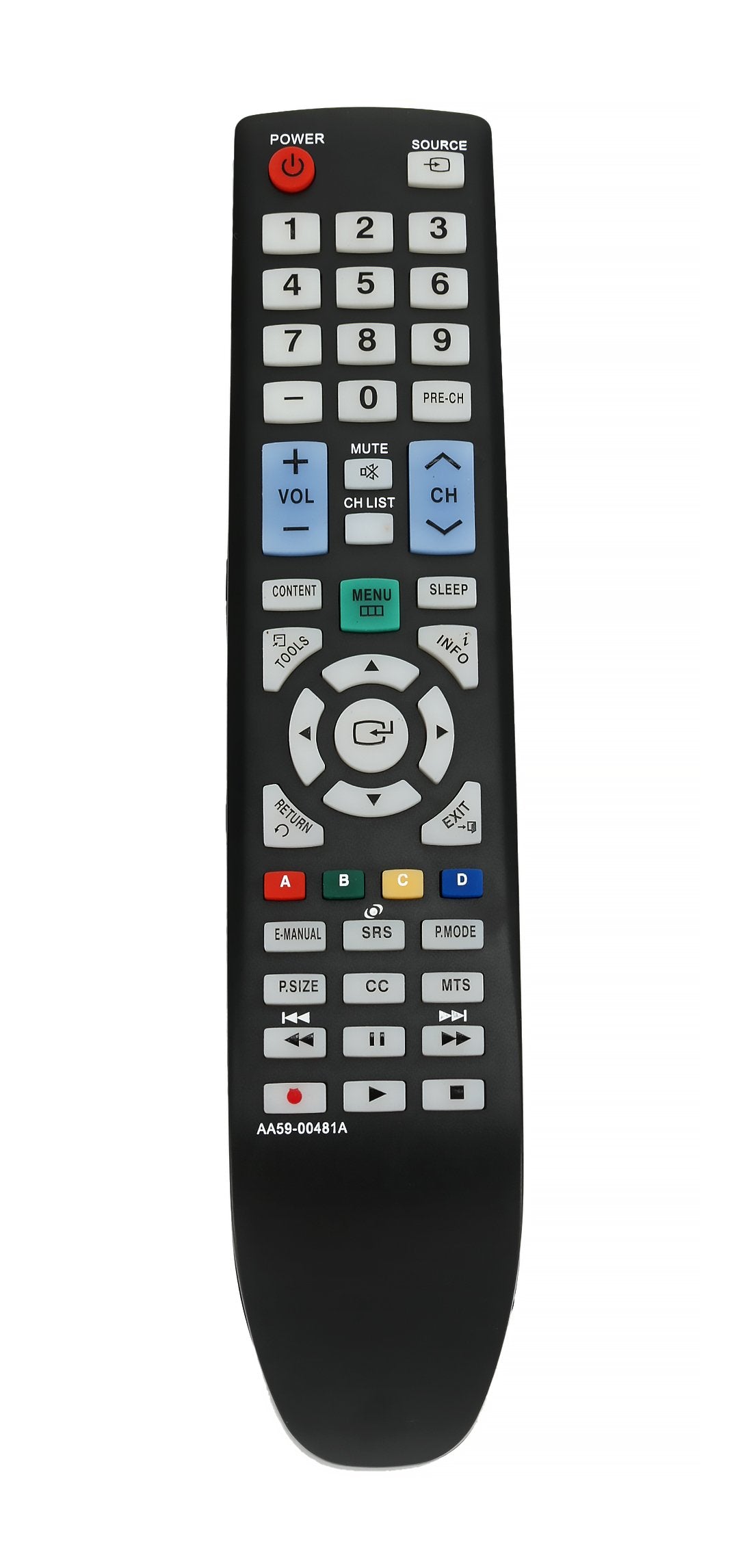 AA59-00481A Replaced Remote contro for Samsung LCD TV LN40D550K1FXZA LN40D551K8F LN32D450G1D LN32D550K1F LN46D550 LN26D450G1D LN40D550K1F LN19D450G1D